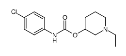 1-Ethyl-3-piperidinyl=p-chlorophenylcarbamate结构式