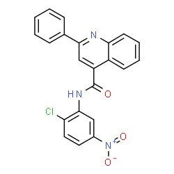 N-(2-chloro-5-nitrophenyl)-2-phenylquinoline-4-carboxamide Structure