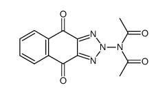 N-(4,9-dioxo-4,9-dihydro-2H-naphtho[2,3-d][1,2,3]triazol-2-yl)-diacetamide结构式