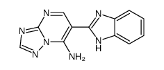 6-(1H-benzimidazol-2-yl)-[1,2,4]triazolo[1,5-a]pyrimidin-7-amine Structure