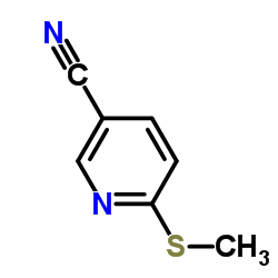 2-methylthio-5-cyanopyridine Structure