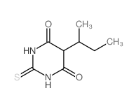 4,6(1H,5H)-Pyrimidinedione,dihydro-5-(1-methylpropyl)-2-thioxo- Structure