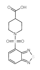 1-(2,1,3-Benzothiadiazol-4-ylsulfonyl)piperidine-4-carboxylic acid structure