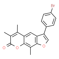 3-(4-bromophenyl)-5,6,9-trimethylfuro[3,2-g]chromen-7-one picture