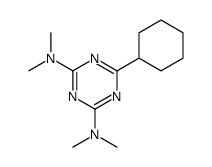 6-cyclohexyl-2-N,2-N,4-N,4-N-tetramethyl-1,3,5-triazine-2,4-diamine结构式