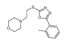 4-[2-[[5-(2-methylphenyl)-1,3,4-oxadiazol-2-yl]sulfanyl]ethyl]morpholine Structure