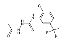 1-acetyl-4-(2-chloro-5-trifluoromethylphenyl)-3-thiosemicarbazide Structure