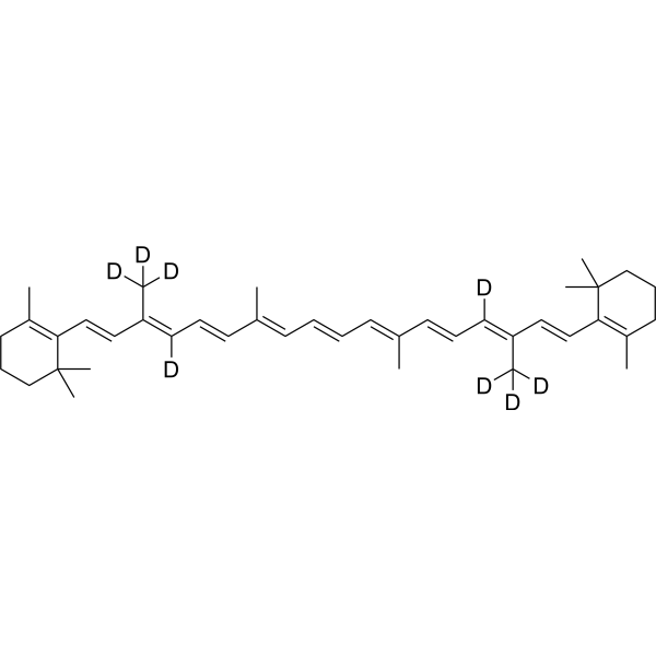 β-Carotene-d8 structure