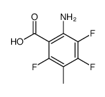 Benzoic acid, 2-amino-3,4,6-trifluoro-5-methyl- (9CI)结构式