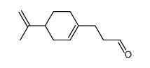 4-(1-methylvinyl)cyclohexene-1-propan-1-al structure