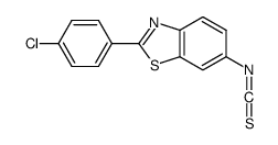 2-(4-chlorophenyl)-6-isothiocyanato-1,3-benzothiazole结构式