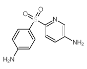 6-(4-aminophenyl)sulfonylpyridin-3-amine结构式