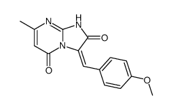 3-(4-methoxy-benzylidene)-7-methyl-8H-imidazo[1,2-a]pyrimidine-2,5-dione结构式