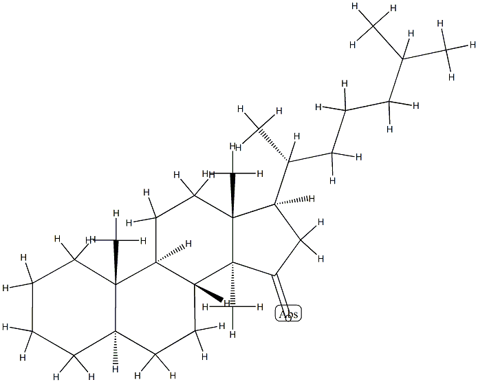 14-Methyl-5α-cholestan-15-one Structure