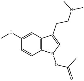 1-(Acetyloxy)-5-methoxy-N,N-dimethyl-1H-indole-3-ethanamine Structure