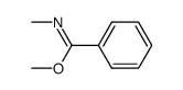 (Z)-N-Methylbenzimidsaeuremethylester结构式