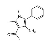 1-(4-amino-1,2-dimethyl-5-phenylpyrrol-3-yl)ethanone Structure