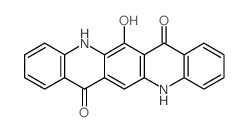 6-hydroxy-5,12-dihydroquinolino[2,3-b]acridine-7,14-dione结构式