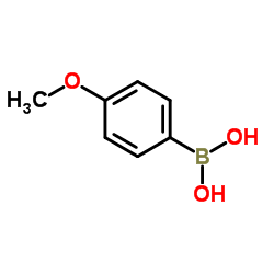 4-Methoxyphenylboronic acid Structure