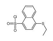 4-ethylsulfanylnaphthalene-1-sulfonyl chloride结构式