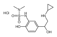 4-[2-(cyclopropylamino)-1-hydroxyethyl]-2-(dimethylsulfamoylamino)-1-hydroxybenzene,hydrochloride结构式