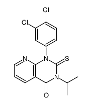 1-(3,4-dichloro-phenyl)-3-isopropyl-2-thioxo-2,3-dihydro-1H-pyrido[2,3-d]pyrimidin-4-one Structure