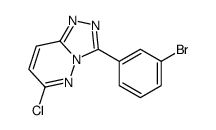 3-(3-bromophenyl)-6-chloro-[1,2,4]triazolo[4,3-b]pyridazine Structure