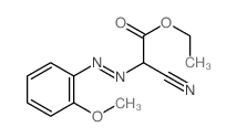 ethyl 2-cyano-2-(2-methoxyphenyl)diazenyl-acetate structure