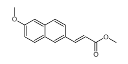 methyl 3-(6-methoxynaphthalen-2-yl)prop-2-enoate结构式