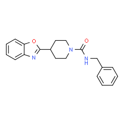 1-Piperidinecarboxamide,4-(2-benzoxazolyl)-N-(phenylmethyl)-(9CI)结构式