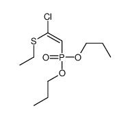 1-[(2-chloro-2-ethylsulfanylethenyl)-propoxyphosphoryl]oxypropane结构式