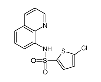 5-chloro-N-quinolin-8-ylthiophene-2-sulfonamide Structure