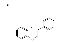 1-methyl-2-(2-phenylethylsulfanyl)pyridin-1-ium,bromide Structure