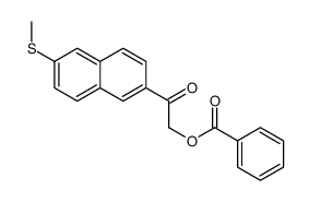 [2-(6-methylsulfanylnaphthalen-2-yl)-2-oxoethyl] benzoate结构式