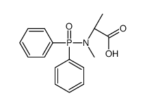 (2S)-2-[diphenylphosphoryl(methyl)amino]propanoic acid Structure