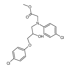 [[3-(4-Chloro-phenoxy)-2-hydroxy-propyl]-(4-chloro-phenyl)-amino]-acetic acid methyl ester Structure