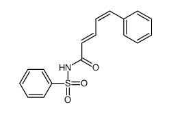 N-(benzenesulfonyl)-5-phenylpenta-2,4-dienamide结构式