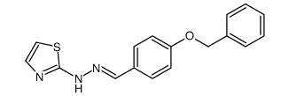 N-[(Z)-(4-phenylmethoxyphenyl)methylideneamino]-1,3-thiazol-2-amine Structure