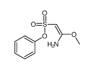 phenyl 2-amino-2-methoxyethenesulfonate结构式