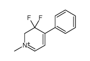 3,3-difluoro-1-methyl-4-phenyl-2H-pyridin-1-ium Structure