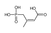 3-methyl-4-phosphonobut-2-enoic acid结构式