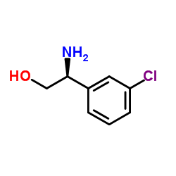 (S)-2-氨基-2-(3-氯苯基)乙醇结构式