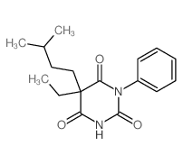 Barbituric acid, 5-ethyl-5-isopentyl-1-phenyl-结构式