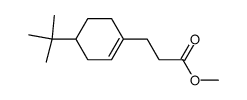 4-tert-Butyl-1-cyclohexene-1-propionic acid methyl ester Structure