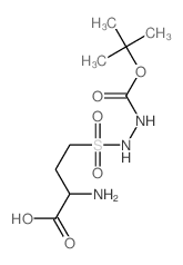 2-amino-4-[(tert-butoxycarbonylamino)sulfamoyl]butanoic acid结构式