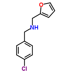 (4-CHLORO-BENZYL)-FURAN-2-YLMETHYL-AMINE结构式