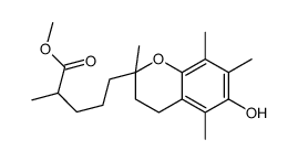 5-(6-HYDROXY-2,5,7,8-TETRAMETHYL-CHROMAN-2-YL)-2-METHYL-PENTANOIC ACID METHYL ESTER structure