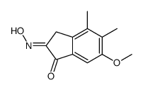 2-hydroxyimino-6-methoxy-4,5-dimethyl-3H-inden-1-one Structure