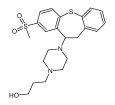 10-[4-(3-Hydroxypropyl)piperazino]-8-(methylsulfonyl)-10,11-dihydrodibenzo[b,f]thiepin picture