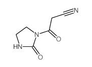 3-oxo-3-(2-oxoimidazolidin-1-yl)propanenitrile结构式